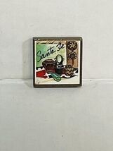 Santa Fe Mexican Pottery Small Square Souvenir Fridge Magnet Resin Travel - $9.87