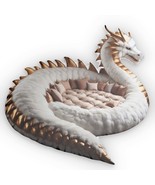 Giant Light Dragon Loungers Faux Plush Cushion - Shaped Pillow - $46.90 - $78.15