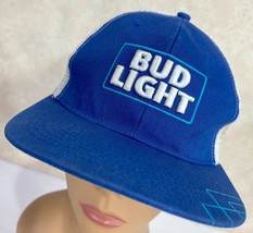 BUD LIGHT Budweiser Beer Anheuser Busch Snapback Baseball Cap Hat - £12.56 GBP