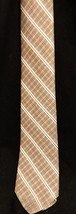 Alderman Reed Collection Brown Stripe Neck Tie-Vntg 3&quot;W 56&quot;L Self-tie PE... - £5.39 GBP