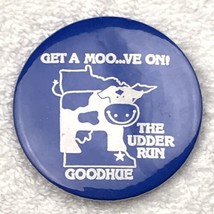 Goodhue The Udder Run Vintage Pin Button Pinback Minnesota - $11.95