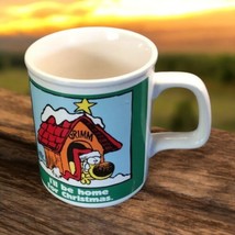 Rare Vintage 1989 Grimm Grimmy I’ll Be Home For Christmas Mug Mgm-UA Enesco - $19.79