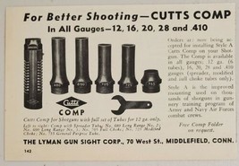 1946 Print Ad Cutts Comp for Shotguns Lyman Gun Sight Co. Middlefield,CT - £8.06 GBP