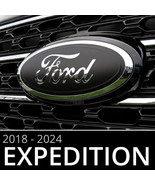 2018-2024 Ford Expedition Matte Black Emblem Overlay Insert Decals (Set ... - £18.07 GBP