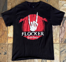 Scarlet Canary Flocker T-Shirt-Black-Hanes-M-Heavy Metal Graphic Tee-Roc... - £22.00 GBP