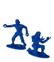 MPC Ring Hand BLUE Army Men Toy Soldier plastic military figure vtg marx lot 1 - $13.81