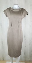 Agnona Size 42/6 Lattice Textured Short Sleeve Midi Dress Wool Alpaca Si... - £77.85 GBP