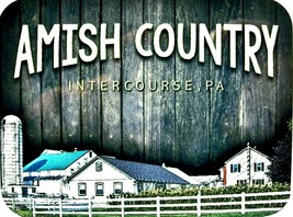 Amish Country Intercourse Pennsylvania with Farm Scene Fridge Magnet - £5.59 GBP