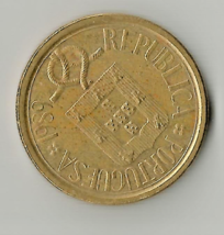 Portugal  10 Escudos 1989 Nickel-Brass Coin CIR. # 20 - $1.49