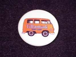 Tilamook Cheese Baby Loaf Advertising Pinback Button, Pin, with VW Bus - £6.37 GBP