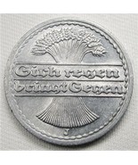 1920-J Germany 50 Pfennig CH UNC Coin AD877 - £15.92 GBP