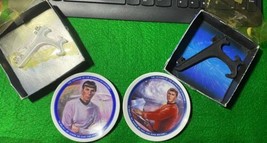STAR TREK 1991 Paramount Hamilton Gifts Mini Plate &quot;Spock&quot; and &quot;Scotty&quot; - £15.42 GBP