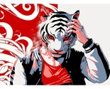 Hotline Miami Tony Bloody Tiger Mask Limited Giclee Print Poster 11x17 M... - £94.51 GBP