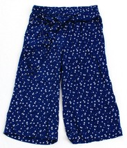 Antibes Blanc Blue with White Stars Wide Leg Cropped Pants Culottes Wome... - £39.32 GBP