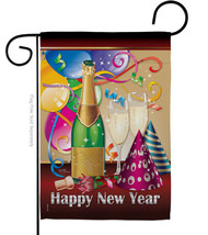 Happy New Year Garden Flag 13 X18.5 Double-Sided House Banner - £15.96 GBP