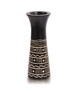 Mix Curved Stripes and Dot 8-inch Mango Tree Wood Vase - £13.22 GBP