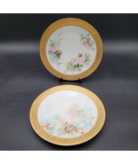 Antique c.1900 T.V. Limoges Hand Painted Floral Dinner Cabinet Plate Hea... - $107.56 CAD