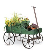 OWACLIQ Wagon Decorative Garden Planter, Green - $130.54 CAD