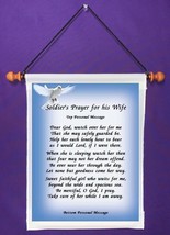 Soldier&#39;s Prayer for His Wife - Personalized Wall Hanging (573-1) - $19.99