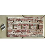 MULBERRY Rustic Exposed Brick 4 Gang Metal Light Switch Plate Cover - NEW - $461.39 MXN