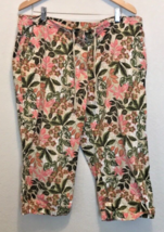 Sag Harbor Floral Capri Pants Size 22W - £14.78 GBP
