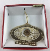 Nations Treasures Michael Mason Governor Florida Brass Metal Souvenir Ornament - £11.03 GBP