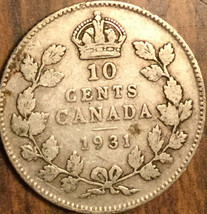 1931 Canada Silver 10 Cents Coin - £3.61 GBP