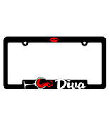 Diva Raised Letter License Plate Frame - WHITE - $12.75