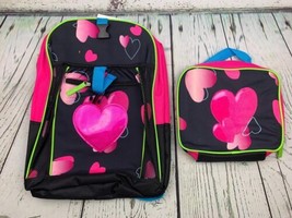 17 Inch Kids Backpack for Boys Girls Features One Zippered Compartment Hearts - £26.57 GBP