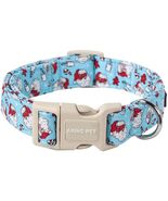 ARING PET Christmas Dog Collar Blue Adjustable Cotton Quick Release Pupp... - $80.86 MXN