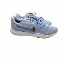 Nike FLEX Trainer 8 AMP Training Shoes Blue w Metallic Cool Grey Size 10.5 - $480.86 MXN