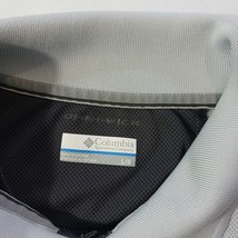 Columbia Omni Wick Men's Gray Pullover Polo Shirt Size Large Short Sleeve Solid image 3