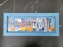 Margaritaville Hand Crafted License Plate Sign 5 O´Clock Somewhere Jimmy Buffet  image 3
