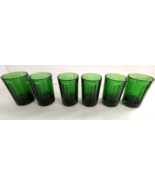 Jagermeister German 1 oz Shot Glass Emerald Green Embossed Logo Stag 6 NIB - $28.05