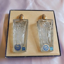 Pair or Crystal Irice Salt and Pepper Shakers Gift Set in Box # 21557 - £23.05 GBP