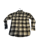 Tommy Bahama Relax Mens S/P Brown Fauntleroy Flannel Long Sleeve Button ... - $433.92 MXN