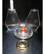 Lucite 3 PCS CANDLE HOLDERS MODERNISM - $130.33 CAD