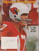 Jim Hart Signed Autographed Signature Card With Vintage Sports Illustrat... - $9.99