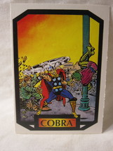 1987 Marvel Comics Colossal Conflicts Trading Card #12: Cobra - £4.70 GBP