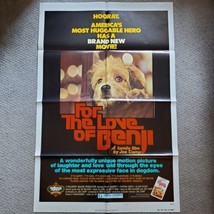 For the Love of Benji 1977 Original Vintage Movie Poster One Sheet NSS 77/111 - £19.77 GBP