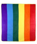 LARGE RAINBOW COLORS 50X60 INCH PLUSH SOFT BLANKET warm throw cozy #2 ga... - $32.39 CAD