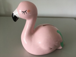 Piggy Bank - Pink Flamingo - £5.92 GBP