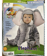 Infant Elephant Costume Infant 0-6 Month 2 Piece Set Noahs Ark Collection - $21.73