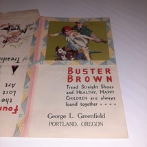 Vintage Buster Brown Advertising Pamphlet Children&#39;s Tread Straight Shoes w/Arch - £11.59 GBP