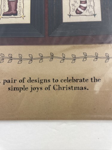 Waxing Moon Designs Embroidery Pattern Christmas Stockings Primitive Greetings  Item image 4