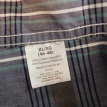 NO BOUNDARIES Men's Gray & Brown Plaid Shirt Button Down Long Sleeve Sz XL 46-48 image 6