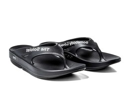 Oofos X Takahiromiyashitathesoloist. Men Slider Flip Flop Black - $88.00