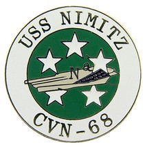 U.S. Navy Uss Nimitz CVN-68 Pin 1&quot; - £13.73 GBP