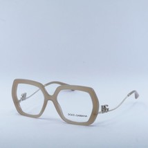 DOLCE &amp; GABBANA DG3390B 3437 Opal Beige 56mm Eyeglasses New Authentic - £156.97 GBP