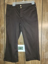 Chaps Capri Pants-Size 6-Brown-NWOT - £8.79 GBP